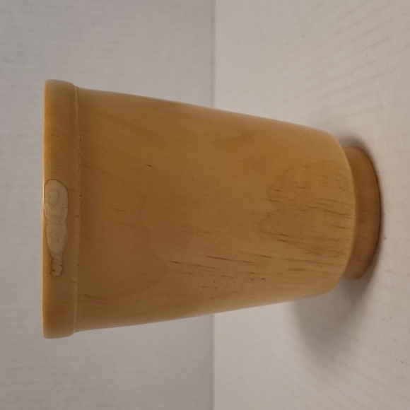 Beautiful Hand Carved Signed Wooden Cup - Picture 1 of 15